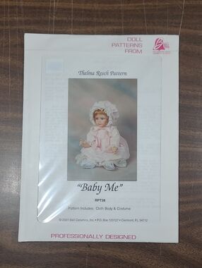 Baby Me Doll Pattern "Thelma Resch" - Pink Dress #RPT38